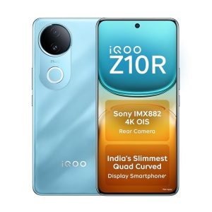 iQOO Z10R 5G (Aquamarine, 12GB RAM, 256GB Storage) - Certified Refurbished | 32MP 4K Selfie Camera | Quad-Curved AMOLED Display
