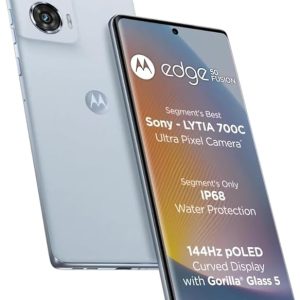 Motorola Edge 50 Fusion 5G (Marshmallow Blue, 12GB RAM, 256GB Storage) - Certified Refurbished | 144Hz pOLED Curved Display | 50MP Sony LYTIA Camera
